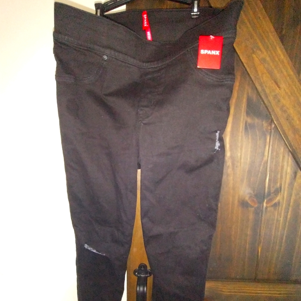 Spanx Distressed Denim Leggings